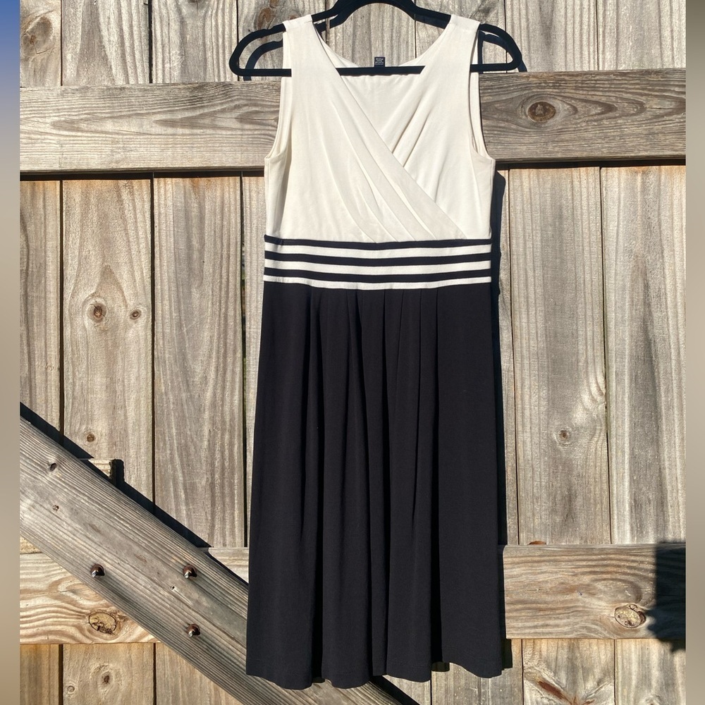 Lands' End White Polo Style Dress Size S